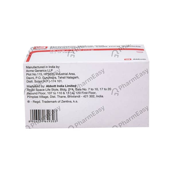 Prothiaden M 75Mg/1500Mcg Strip Of 15 Tablets