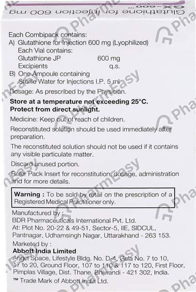 Gx 600mg Dry Vial Of 1 Powder For Injection