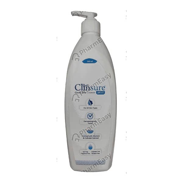 Clinsure Ph 5.5 Bottle Of 500Ml Gentle Skin Cleanser