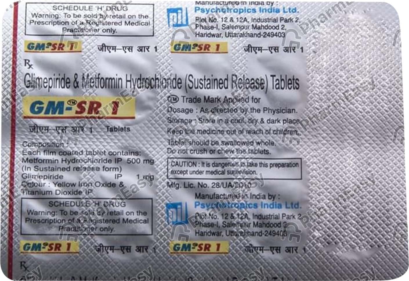 Gm Sr 1 Strip Of 10 Tablets Uses, Side Effects, Price & Dosage PharmEasy