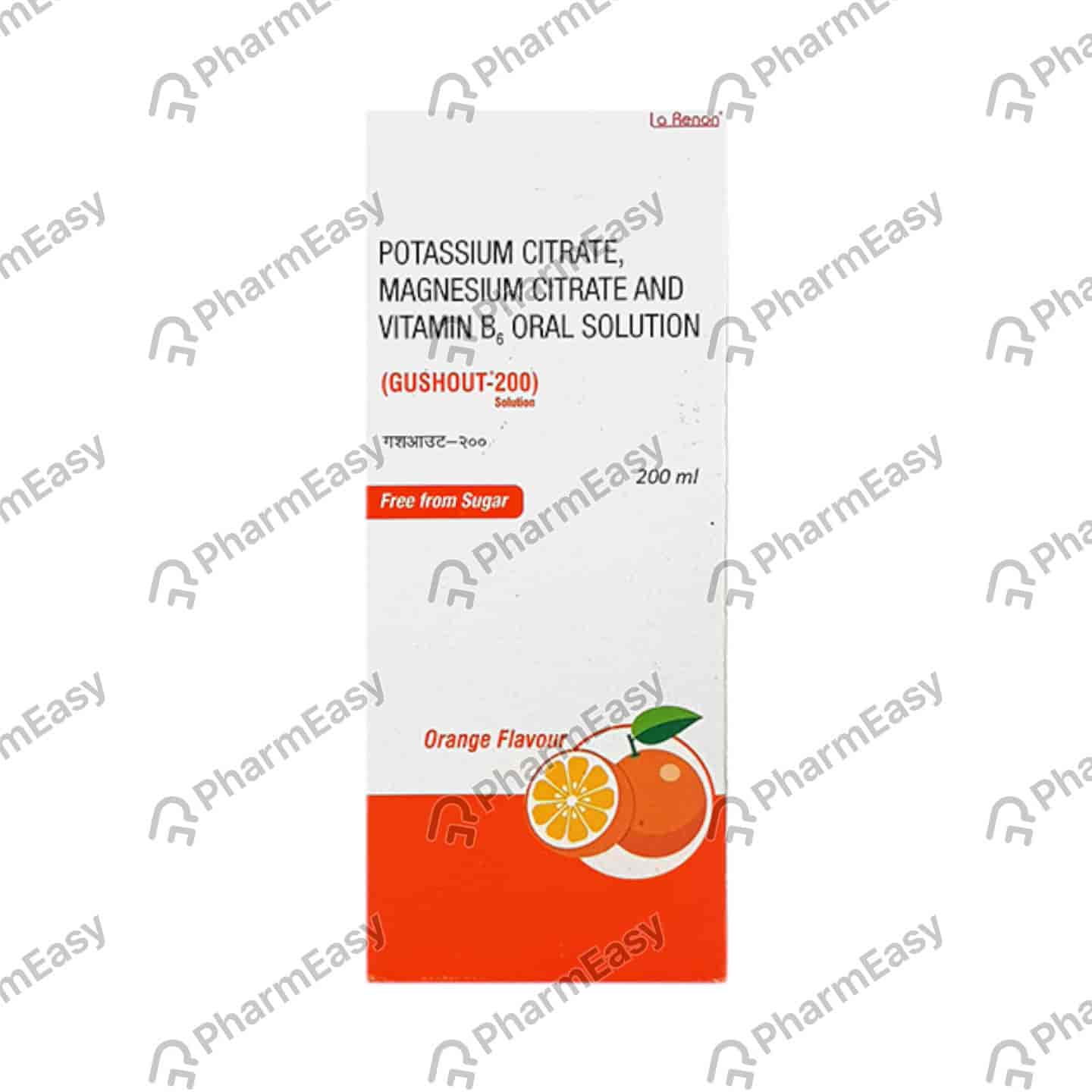Gushout 200 Orange Flavour Sugar Free Bottle Of 200ml Solution