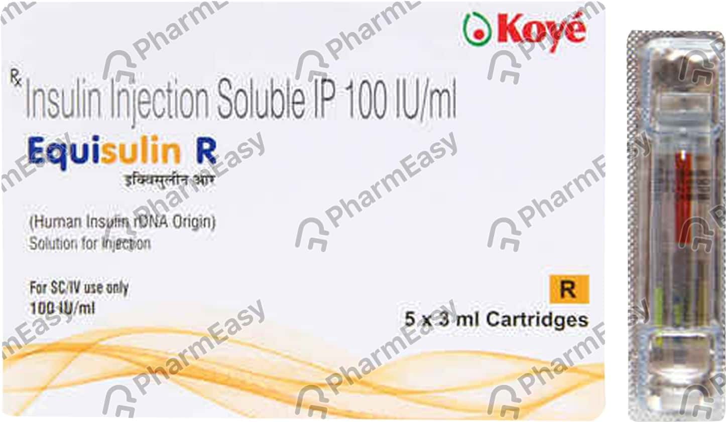 Equisulin 100 IU Solution For Injection (3) Uses, Side Effects, Price