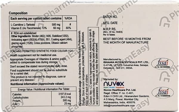 Neo Lc Strip Of 10 Tablets