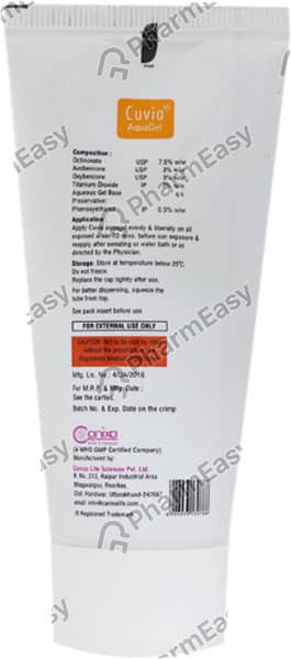 Cuvia Spf30 Aquagel 50Gm