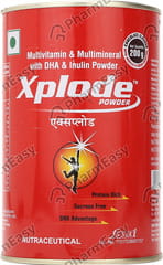 Xplode Chocolate With Vanilla And Cocoa Flavour Tin Of 200gm Powder