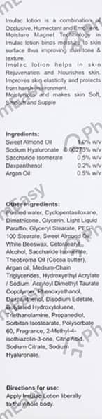 New Imulac Moisturizing Bottle Of 100Ml Lotion