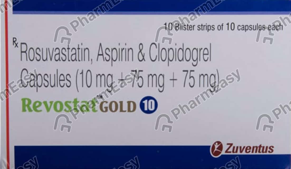 Revostat Gold 10mg Strip Of 10 Capsules: Uses, Side Effects, Price ...