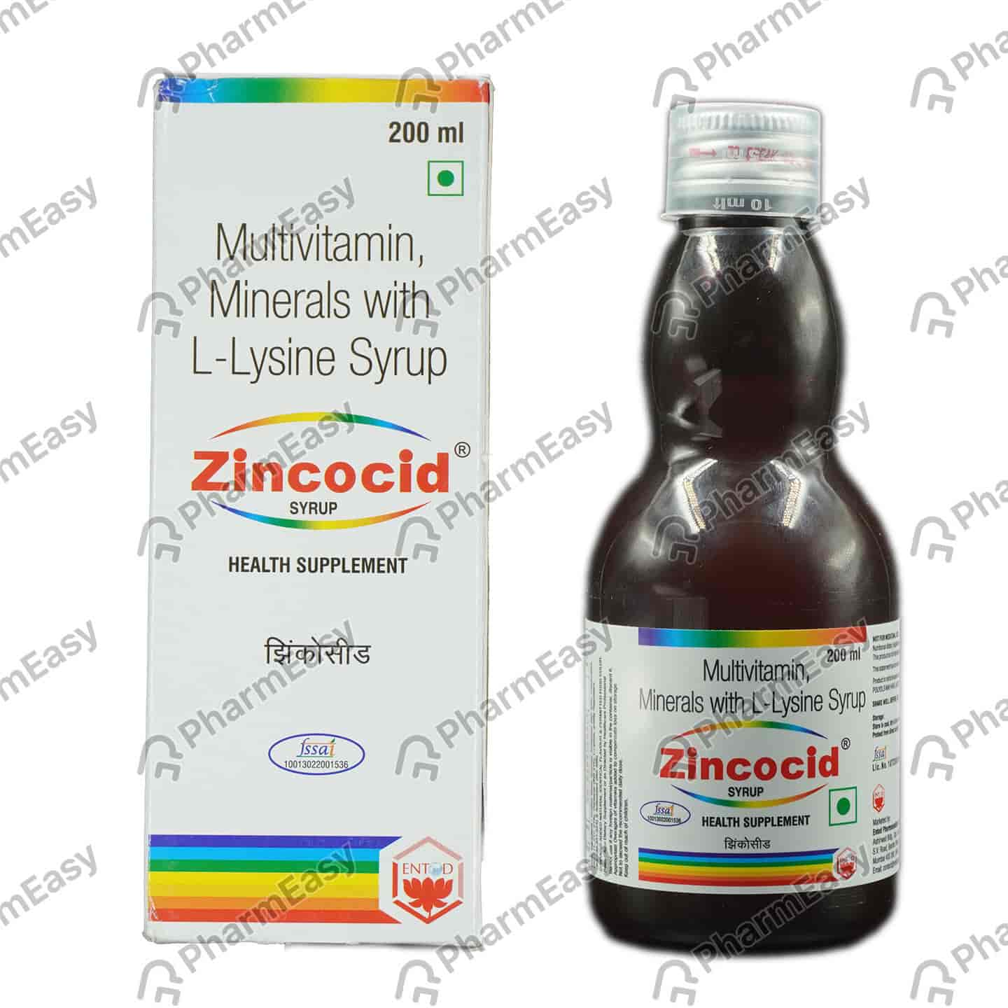 Zincocid Bottle Of 200ml Syrup