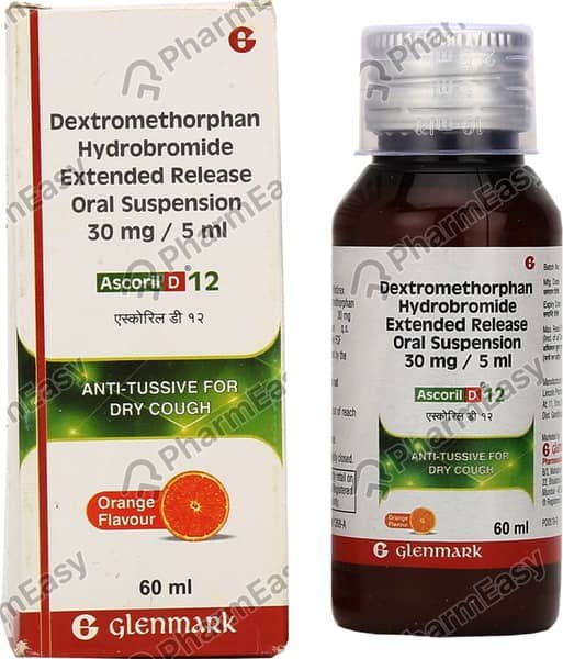 Ascoril D12 Orange Flavour Suspension 60ml