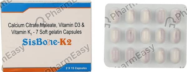 Sisbone K2 Strip Of 15 Capsules