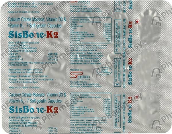 Sisbone K2 Strip Of 15 Capsules