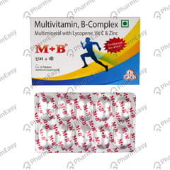 M PLUS B STRIP OF 10 TABLETS