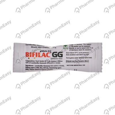 Bifilac Gg Sugar Free Vanilla Flavour Sachet Of 0.75gm Granules