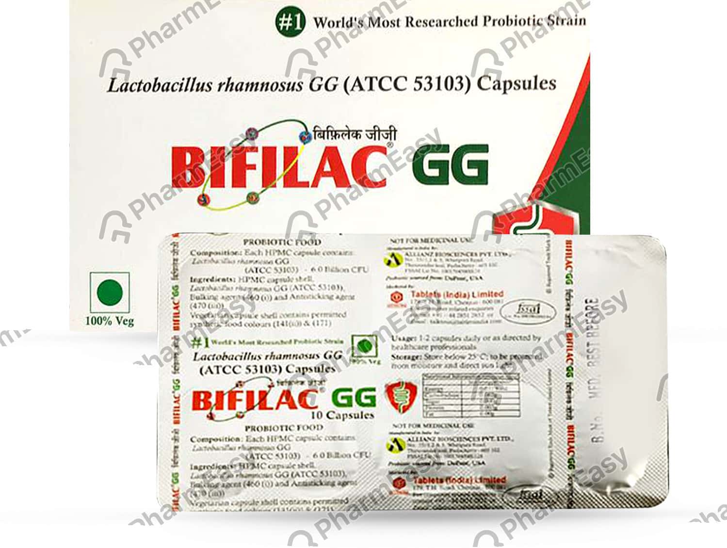 Buy Bifilac Gg 6 BILLION CFU Capsule (10) Online at Flat 15 OFF