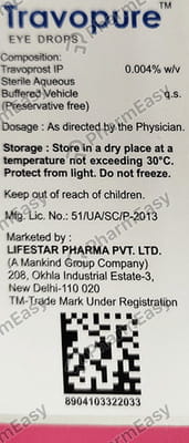 Travopure Bottle Of 3ml Eye Drops