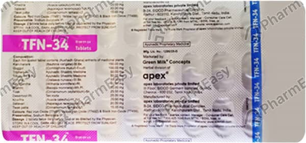 Tfn 34 Tablets 30'S