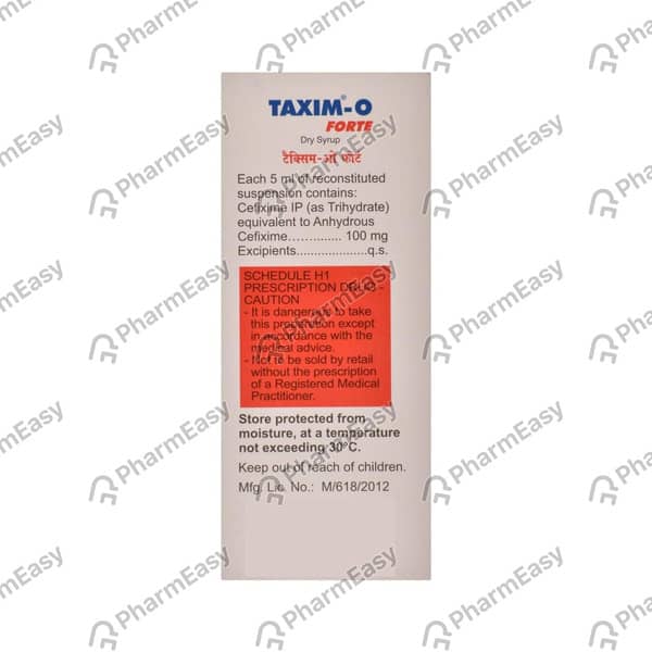 Taxim O Forte Bottle Of 50ml Dry Syrup