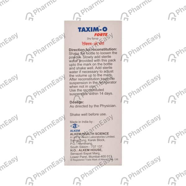 Taxim O Forte Bottle Of 50ml Dry Syrup