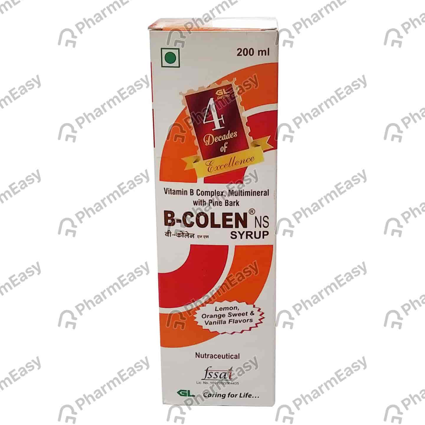 B Colen Ns Lemon Sweet Orange Vanilla Flavour Bottle Of 200ml Syrup