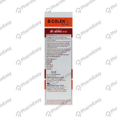 B Colen Ns Lemon Sweet Orange Vanilla Flavour Bottle Of 200ml Syrup