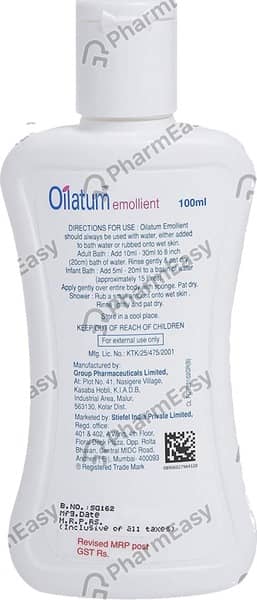 Oilatum Emollient Bottle Of 100Ml Liquid