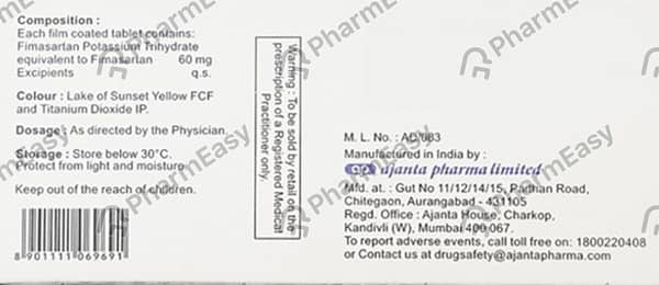 Fimagen 60Mg Strip Of 10 Tablets