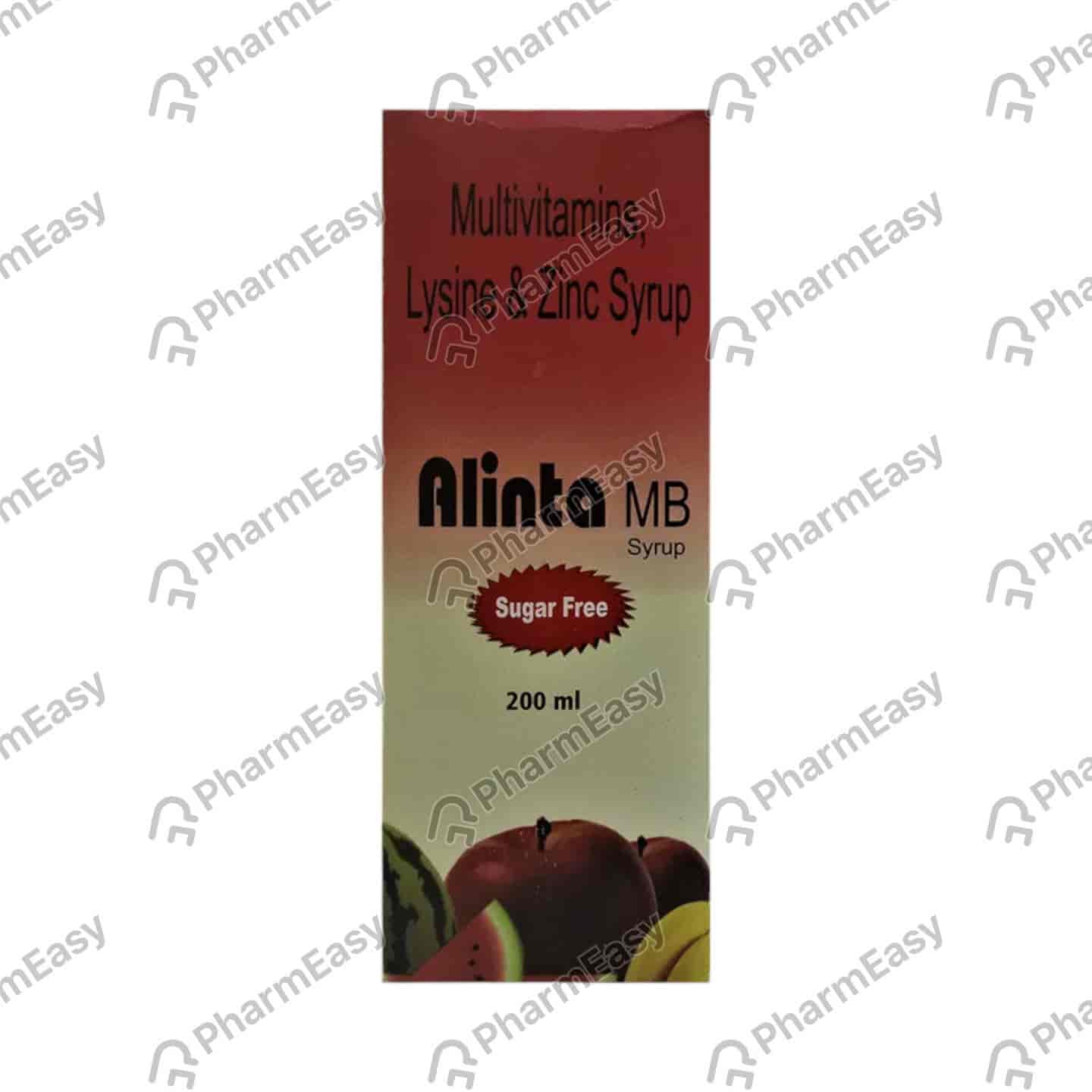 Alinta Mb Sugar Free Bottle Of 200ml Syrup