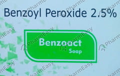 Benzoact 2.5% Medicated Box Of 75gm Soap
