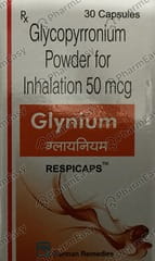 GLYNIUM 50MCG BOX OF 30 RESPICAPS