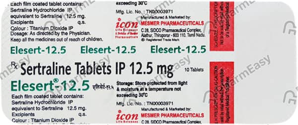 Elesert 12.5mg Strip Of 10 Tablets