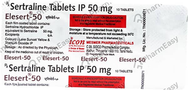 Elesert 50mg Strip Of 10 Tablets