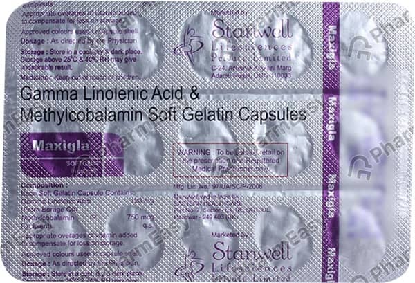 Maxigla Strip Of 15 Capsules