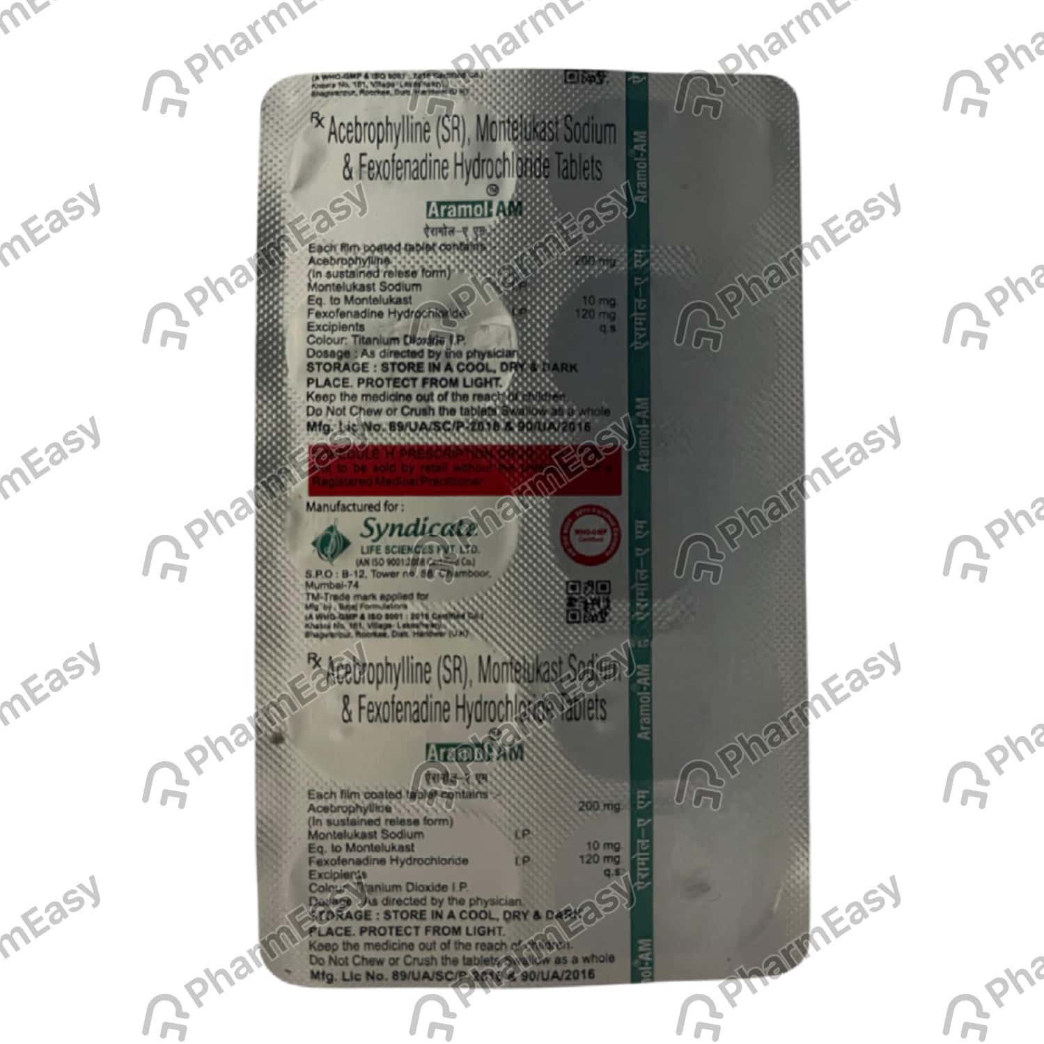 Aramol Am Strip Of 10 Tablets: Uses, Side Effects, Price & Dosage ...