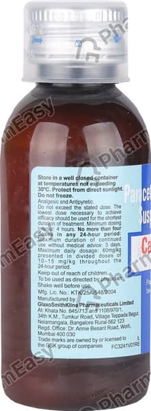 Calpol 250mg Bottle Of 60ml Suspension