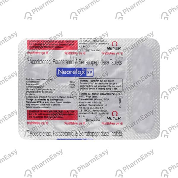 Neorelax Sp Strip Of 10 Tablets