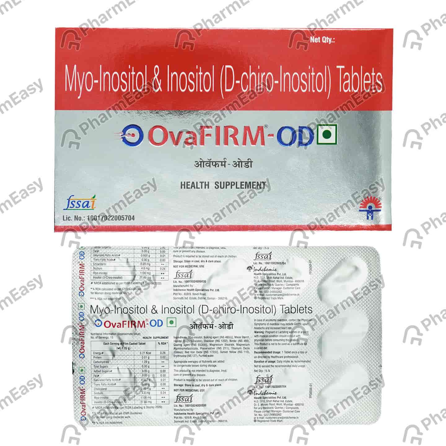 Ovafirm Od Strip Of 15 Tablets