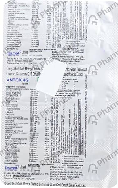 Antox 4G Strip Of 10 Tablets