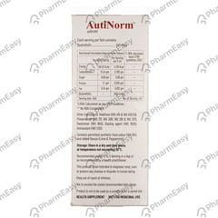 AUTINORM LIME AND PEPPERMINT FLAVOUR BOTTLE OF 200ML SYRUP