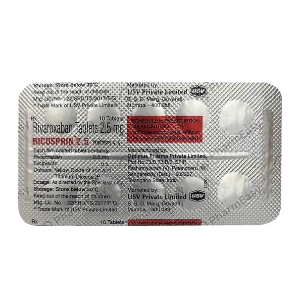 Ricosprin 2.5mg Strip Of 10 Tablets