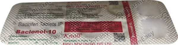 Baclonol 10mg Strip Of 10 Tablets