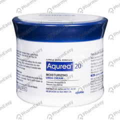 AQUREA 20% SQUAT JAR OF 100GM MOISTURIZING UREA CREAM