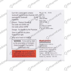 VARIMAX 20 MG STRIP OF 4 TABLETS