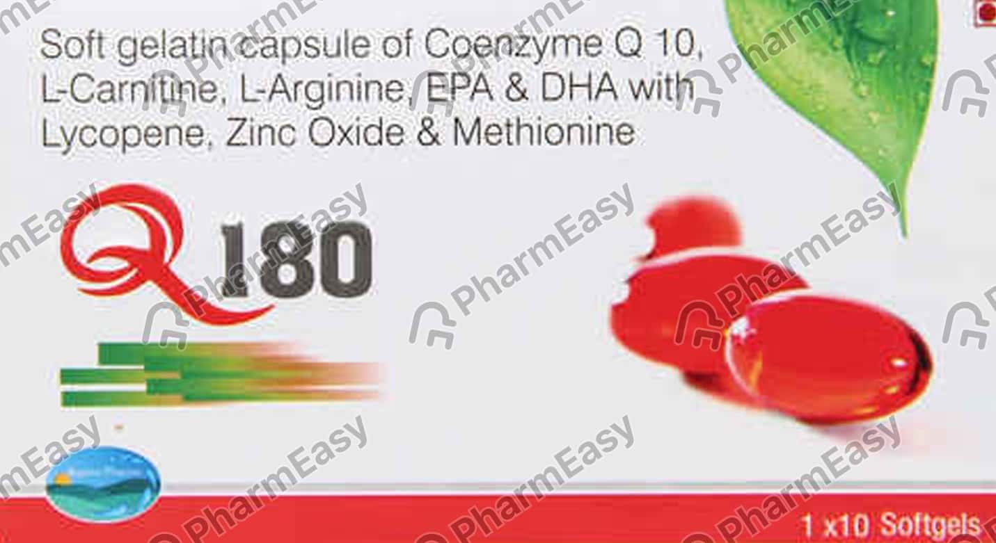 Buy Q 180mg Strip Of 10 Capsules Online at Flat 15 OFF PharmEasy