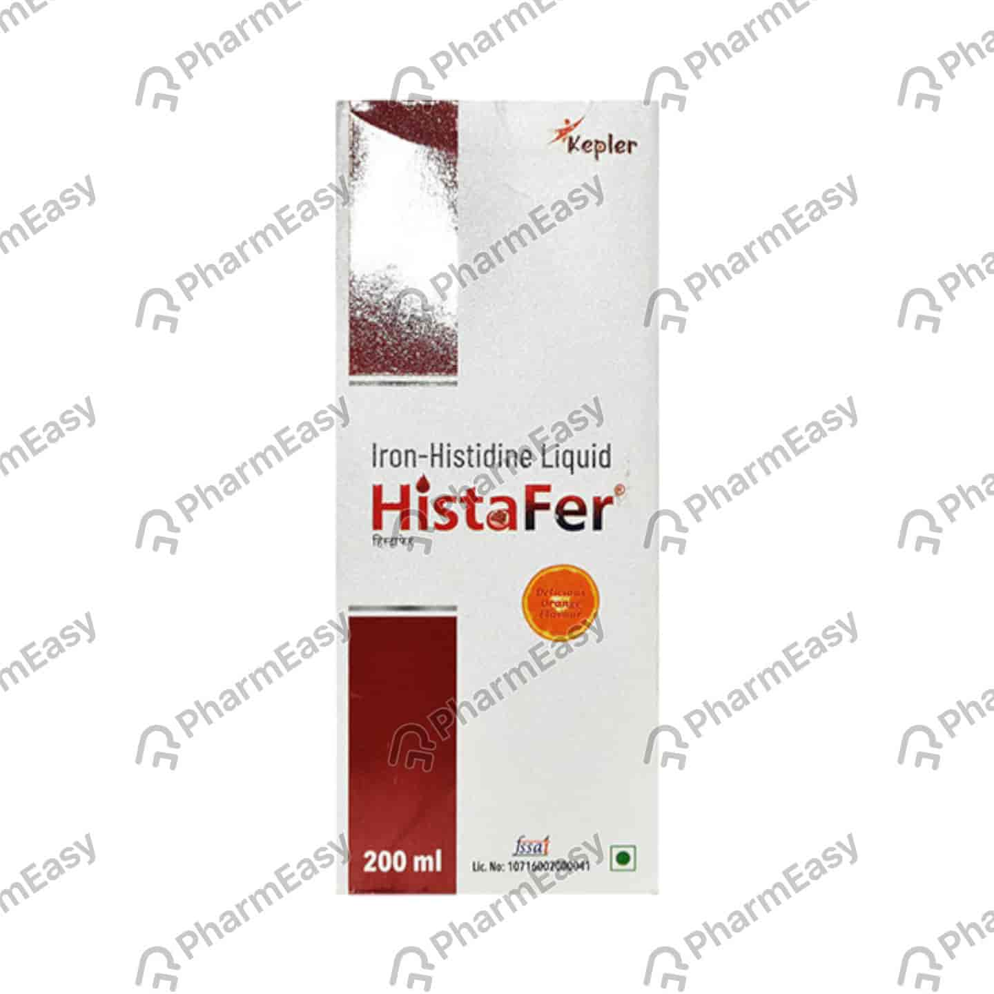 Histafer Delicious Orange Flavour Bottle Of 200ml Oral Liquid