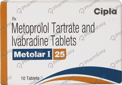 METOLAR I 25/5MG STRIP OF 10 TABLETS