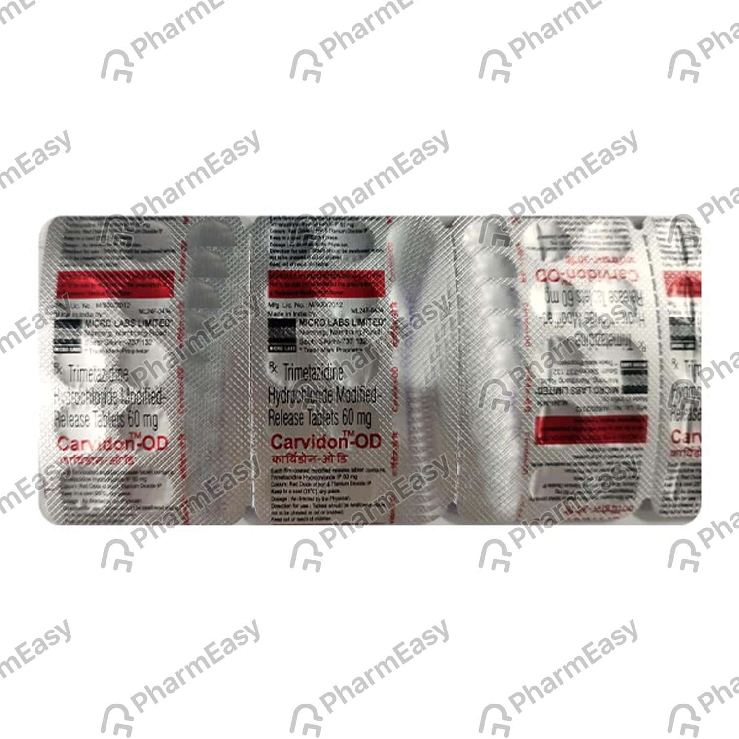 CARVIDON OD STRIP OF 15 TABLETS