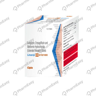Linacip Em 5/10/1000mg Strip Of 10 Tablets