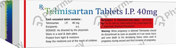 Telmizem 40Mg Strip Of 10 Tablets