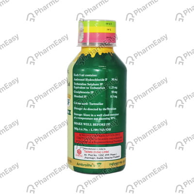 Ambrolite S Sf Bottle Of 100ml Expectorant