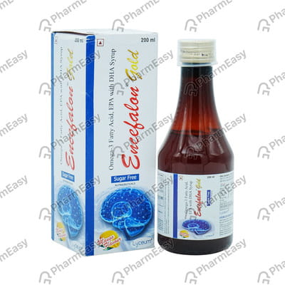 Encefalon Gold Mango Flavour Sugar Free Bottle Of 200ml Syrup